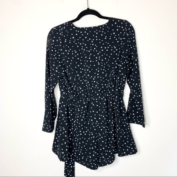 Revolve WYLDR In Your Eyes Star Print Romper Playsuit Jumpsuit Navy Blue V-neck - Picture 15 of 16